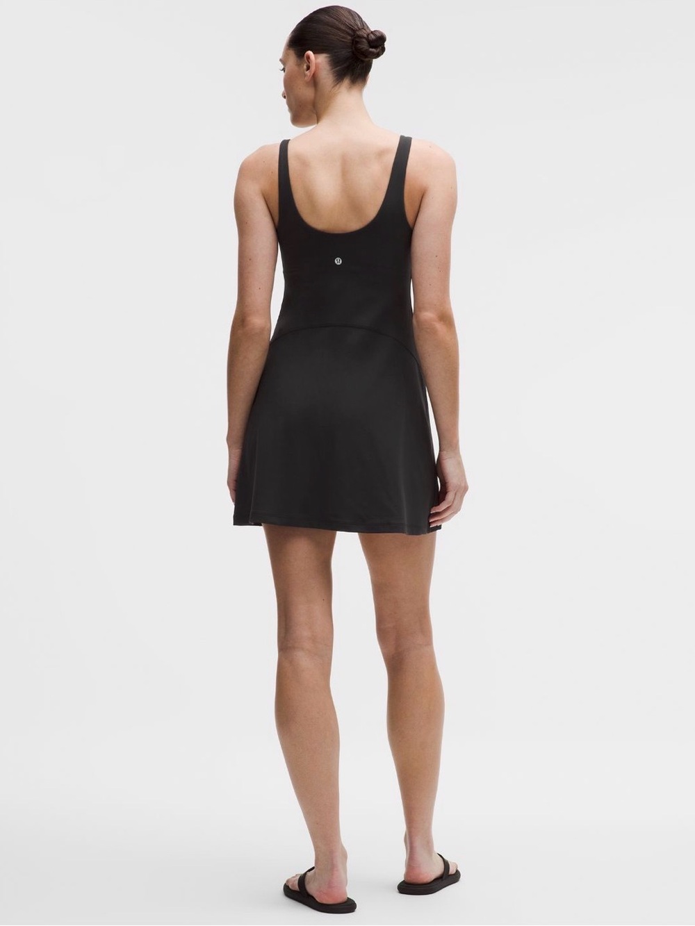 Lululemon Align Dress Black Size 10 Built-In Bra Shorts Pockets - Picture 2 of 9